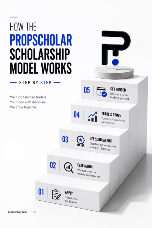 How the PropScholar Scholarship Model Works Step by Step